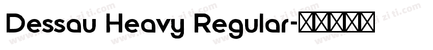 Dessau Heavy Regular字体转换